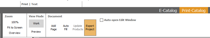 Export Print-Projekt als IDML